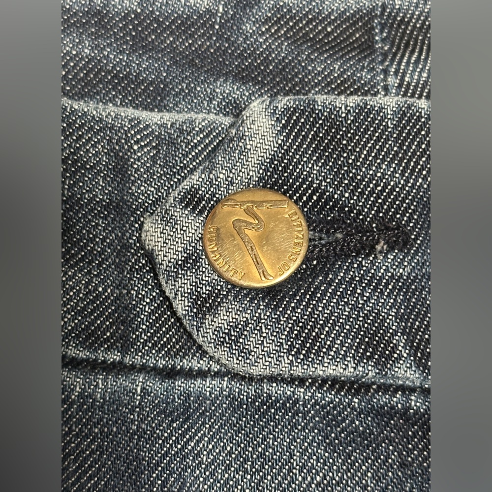 Citizens Of Humanity Dark Blue Denim Bermuda Shorts - Picture 9 of 9